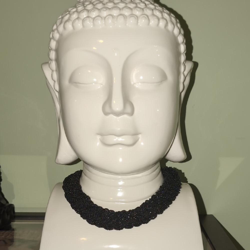 Black Beaded Necklace